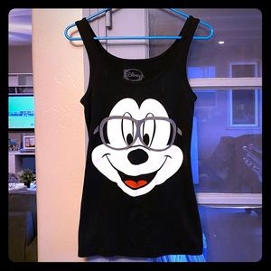 Mickey Mouse with glasses tank top | Disney Brand
